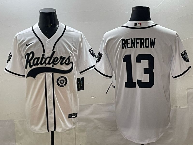 Men 2025 Oakland Raiders #13 Renfrow white 3th generation Joint Name Nike Limited NFL Jersey style 08